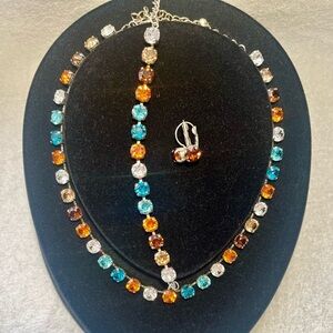 NEW Handmade 8.5mm Swarovski Crystal Set. Comes gift wrapped. Price is Firm.